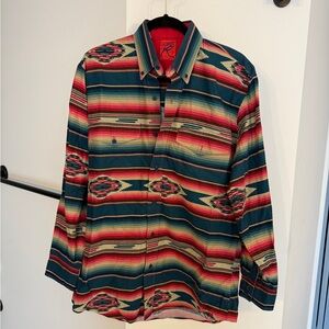 Roper 1990s Vintage VTG men’s Medium Aztec shirt